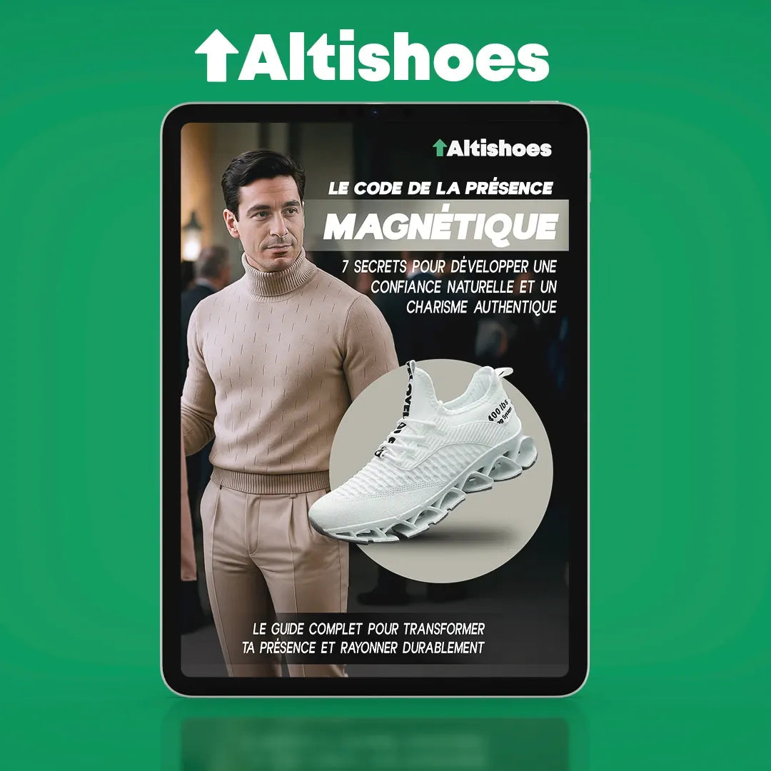 ELEV8 – Chaussures +8 cm avec eBook offert